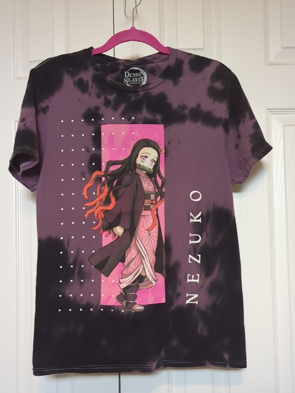 Demon Slayer Manga Tie Dye Graphic Tee Small